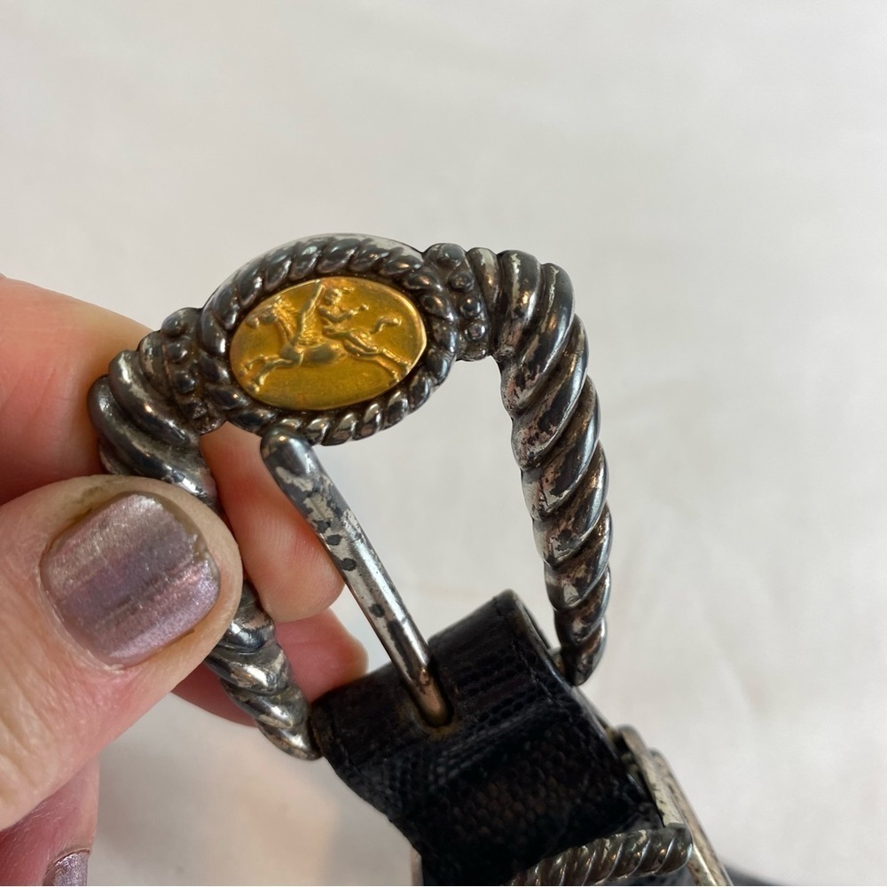 Brighton “Museum” Collection Snakeskin Leather Belt - Picture 5 of 16